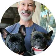 Gerry with Dogs